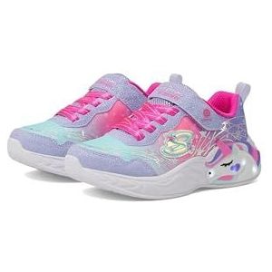 Skechers Skechers Girls Sneakers voor kinderen, uniseks, Lavender Sparkle Mesh Hot Pink Trim, 43 EU