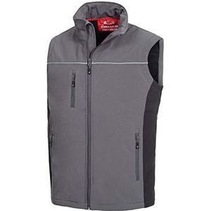 Nitras 473.04 softshell vest ""Apache"" maat L in grijs/zwart