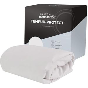 TEMPUR-PEDIC Protect Waterdichte matrasbeschermer, stof, wit, volledig