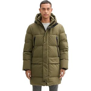 TOM TAILOR Heren 1042522 Parka, 11848-Jungle Soil Green, M, 11848 - Jungle Soil Groen, M