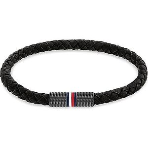 Tommy Hilfiger Sieraden Heren Armband Zwart - 2790459, Eén maat, Leer, Geen edelsteen