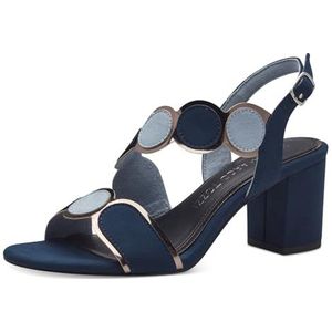 MARCO TOZZI Heeled Sandal by Guido Maria Kretschmer 2-28347-42 dames, Navy Comb, 37 EU
