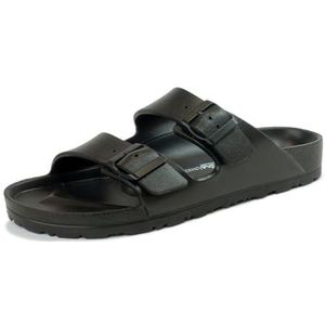 Natural World Saona platte sandalen, uniseks, voor volwassenen, Zwart, 36 EU