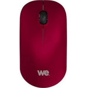 WE Draadloze muis, optische nano-USB-dongle, aansluiting 2,4 GHz, 1200 dpi, zachte aanraking, AA-batterij inbegrepen, kleur rood