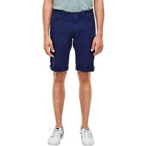 s.Oliver Bermuda Phoenix Regular Fit Shorts voor heren, 5670 Donker Inkt Blauw, 38