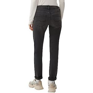 QS by s.Oliver Damespantalon Broek, slim fit, grijs, 3232, grijs, 32W x 32L