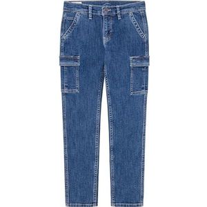 Pepe Jeans Jongens Tapered Jeans Cargo Jr, Jeans, Blauw, 14 Jaar, Blauw (Denim), 14 jaar