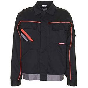 Planam werkjas Visline V2, maat 40, zwart/oranje/zink, 2481040