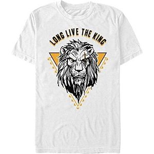 Disney The Lion King: Live Action - Long Live The King Scar Unisex Crew neck T-Shirt White 2XL