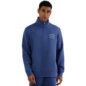 Small Graphic Sweat Half Zip, bordeauxrood (wine red), 3XL