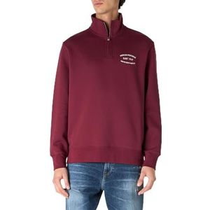 Small Graphic Sweat Half Zip, bordeauxrood (wine red), 3XL