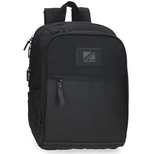 Pepe Jeans Stratford Joumma Bags Laptoprugzak, zwart, 25 x 37 x 10 cm, polyester, 9,25 liter, Zwart, Eén maat, laptop rugzak