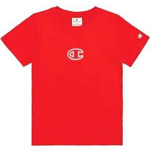 Champion Boy's Legacy Boy - Grafisch T-shirt met ronde hals en groot logo, rood (RS011), XL, Rood (Rs011), 13-14 jaar