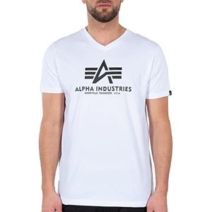 Alpha Industries Basic T-shirt met V-hals voor heren White