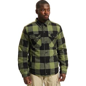 Brandit Lumberjack, jas in houthakkersdesign, maat S tot 7XL, zwart+olijf, 6XL