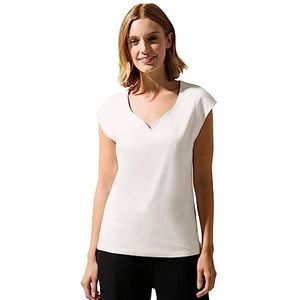 Street One T-shirt voor dames, off-white, 46