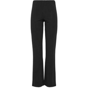 PIECES PCPAIGE HW Flared Pants BC, Zwart/Detail:Silver Lurex, S