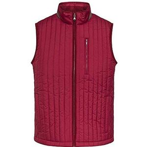 Hackett London New Channel Gilet Herenvest, rood (Deep Red 267), L