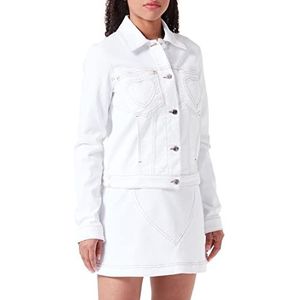 Love Moschino Trucker Jacket voor dames, wit (optical white), 40