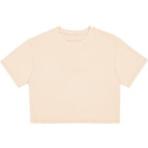 Champion Legacy C-Tech W (117481) - Fine Stretch Jersey Tonal Logo Boxy SS Crewneck T-shirt, Perzik (EAC), L C-Tech FW24 dames, Vissen (Eac), L