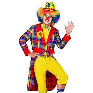 Widmann 48454 clownskostuum, voor heren, circus, carnaval, themafeest, meerkleurig, XL