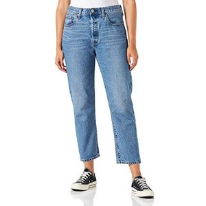 Levi's 501® Crop Jeans Vrouwen, Medium Indigo Worn In, 25W / 26L