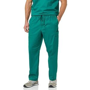 Amazon Essentials Heren Elastische Trekkoord Taille Scrub Broek, Teal Blauw, XS