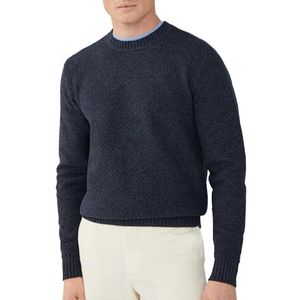 Hackett London Denim Crew Knitwear voor heren, Blauw (donkerblauw), M