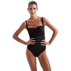 DeFacto Vrouwen zwemkleding badpak regular fit tankini bikini dames badpak dames badpak badpak voor dames, zwart, XL