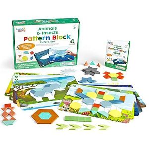 Learning Resources hand2mind Dier en Insec Patroon Blok Puzzle 110-Stukken Set