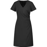 Jurk - Effen - Knielengte - V-hals - Normale Pasvorm - Kwartmouw
