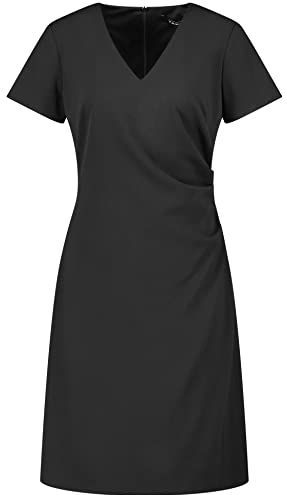 Jurk - Effen - Knielengte - V-hals - Normale Pasvorm - Kwartmouw