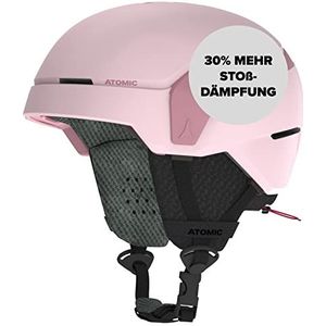 ATOMIC COUNT JR Skihelm voor kinderen en jongeren, roze, maat XS, meer veiligheid bij botsingen, 360° fit-systeem voor comfortabele pasvorm, hoofdomtrek 48-52 cm