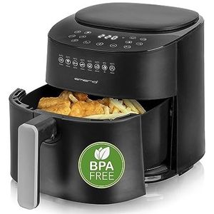 Emerio Grote digitale heteluchtfriteuse, TOP AirFryer, frituren zonder extra olie, 4,5 liter volume, 8 automatische programma's, Cool Touch, BPA-vrij, snelle opwarming, 1300 watt, AF-129369