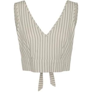 VMMYMILO S/L Crop Top WVN GA, Zilveren voering/strepen: ja, M