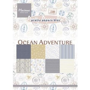 Marianne Design Papier Pad, Oceaan gedempt, A5