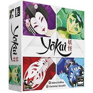 SD GAMES Yokai kaartspel, coöperatief Japans ruimtespel, 12 x 12 x 4 cm