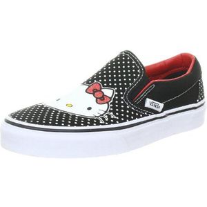 Vans Classic Slip-On VQFD66Z Unisex - klassieke sneakers voor volwassenen, Zwart Hello Kitty Black Red, 38.5 EU