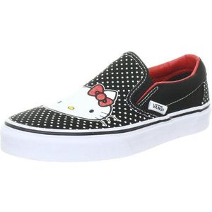 Vans Klassieke instappers van uniseks, Schwarz Hello Kitty Zwart Rood, 40 EU