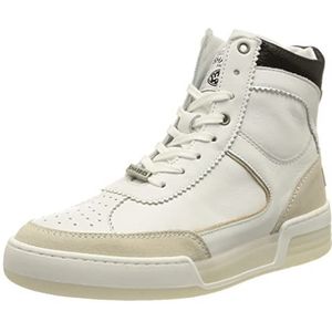 Shabbies Amsterdam Shs1172 Sneakers voor dames, Wit Offwhite Silver Black, 36 EU