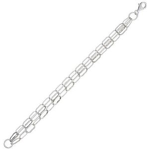 Orphelia Damesarmband 925 sterling gerhodineerd zilver, 19 centimeters, Sterling zilver, zonder steen