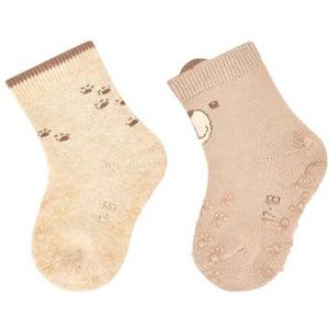 Sterntaler - ABS Kruipsokken - Zand - Dubbelpak - Beer Motief