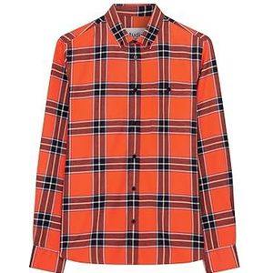 Seidensticker Studio Overhemd, regular fit, gemakkelijk te strijken, button-down-kraag, lange mouwen, uniseks, 100% katoen, oranje, 3XL