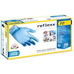 Reflexx 72/XL - Powder Free Nitrile Gloves FOOD gr. 3,5 (M), size XL
