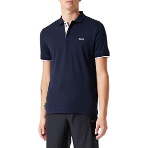 BOSS heren paule polo, Dark Blue402, S