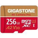 GIGASTONE - Micro SD Card - 256GB - MicroSDXC Camera Pro - Met SD Adapter - 100MB/s UHS-I A2 V30 U3