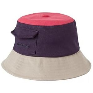 SealSkinz Lynford Waterproof Womens Colour Block Canvas Bucket Hat NavyPinkCr, marineblauw/roze, S/M