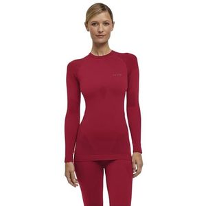 FALKE Dames Top van onderlaag Warm Round Neck W L/s Sh functioneel materiaal sneldrogend 1 stuk, Rood Red 8644, S