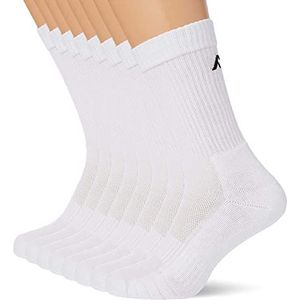 FM London Sportsokken, gewatteerd, verpakking van 8, extra bekleding, antislip, rekbaar, wit, 35/38 EU