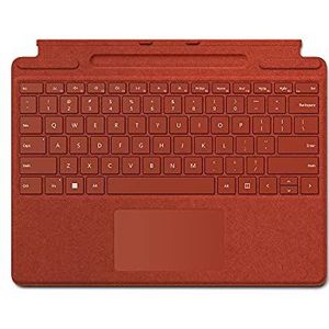Microsoft Surface Pro 8/X Cover Alcantara met Poppy Red